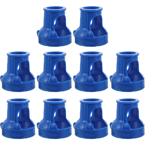 10pcs Blue Plastic Oxygen Cylinder Valve Caps – Replacement Protective Dust Covers for Scuba Diving