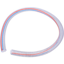 Spirális acéldróttal erősített PVC szívótömlő víz és olaj átviteléhez