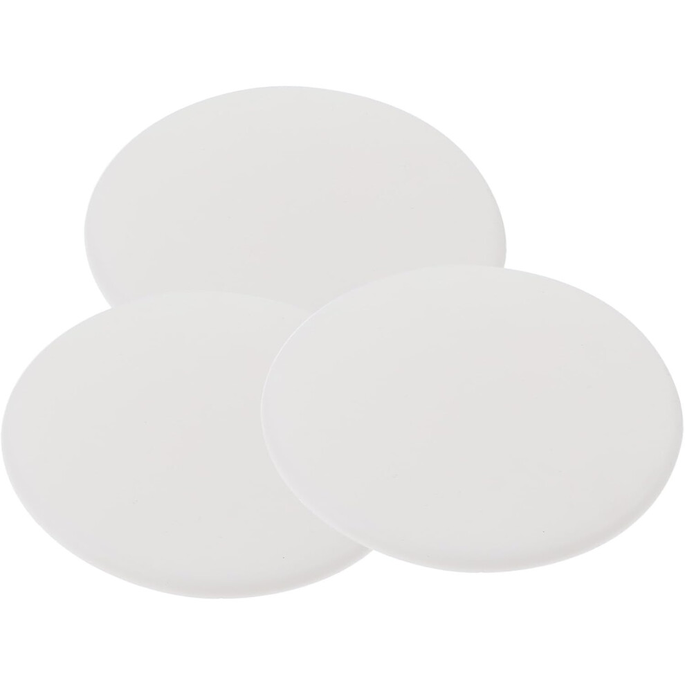 Silicone Door Stopper Wall Protector 8Cm Round Bumper Pad For No Wall Damage Furniture Bumper Quiet Door Handle Guard White 5455468542381