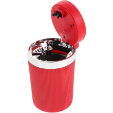 Auto-Aschenbecher, rot, rauchfrei, winddicht, für Fahrzeug, Zuhause, Büro, Tisch, Terrasse