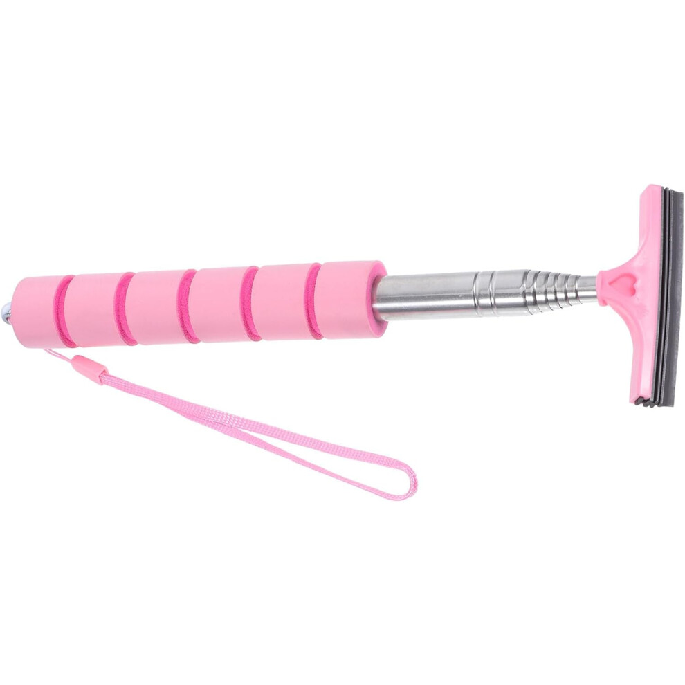 Car Rearview Mirror Wiper Cleaner Tool Telescopic 21.5-96Cm Car Windshield Cleaner Brush Pink 5455468534843
