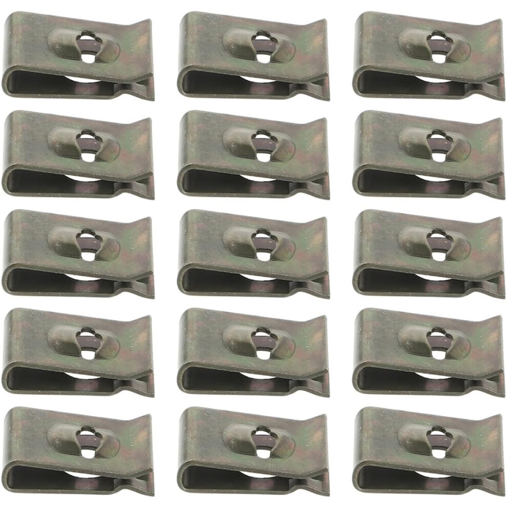 100Pcs U-Type Metal Screw Clips For Cars Body Panel Retainer Fasteners Hardwar 5455468470219