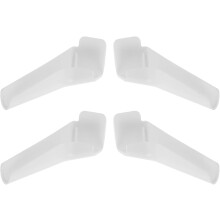4pcs RV Gutter Spouts Roof Rainwater Drainage Gutters for Caravan White RV Accessory Set