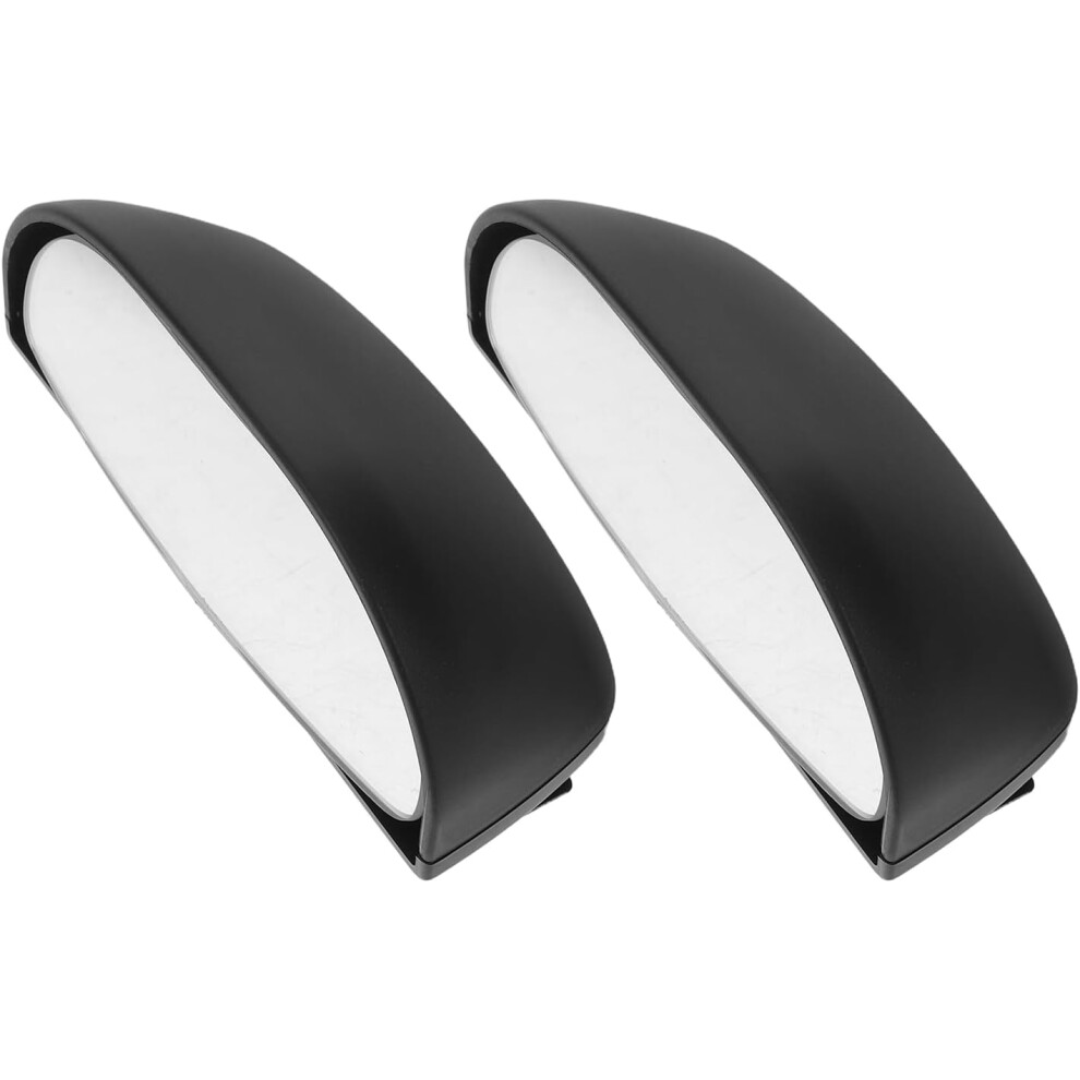2Pcs Car Blind Spot Mirrors Wide Angle Rear Auxiliary Rearview Mirrors Black 5455468463112