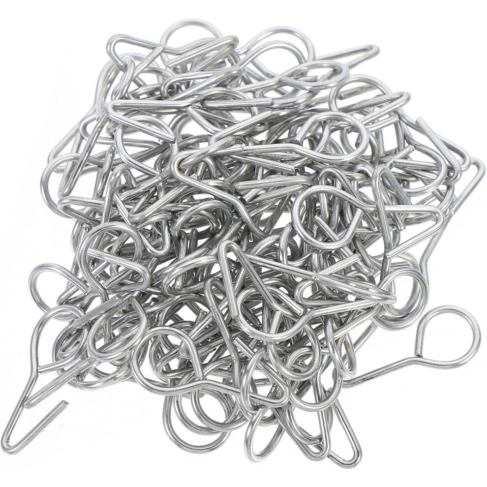 100Pcs 28Mm Steel S Shaped Car Hooks For Seat Cushion Fasteners Auto Seat Pad Fixing Hooks Suitable Silver 5455468474620