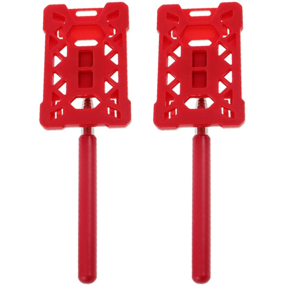 2Pcs Telescoping Parking Card Grabber Rod Extendable Plastic Car Toll Pass Holder Red 5455468483240