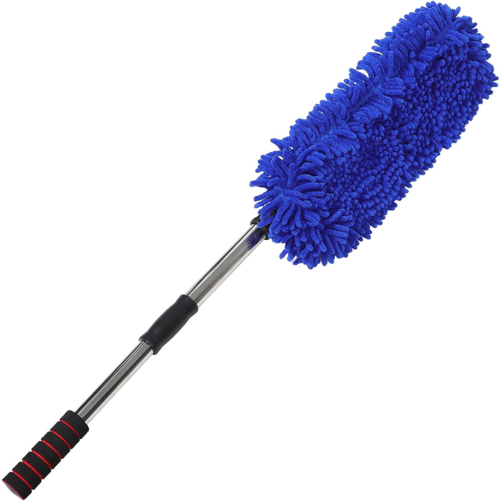 Telescopic Car Duster Brush With Soft Chenille Bristles Long Handle Car Cleaning Mop 5455468454516