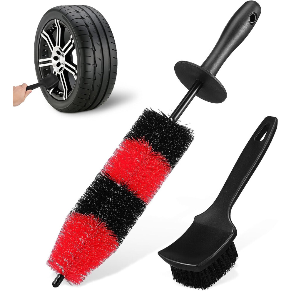 Tire Brush And Wheel Hub Cleaner Brush Car Detailing For Vehicle Rim And Tire Cleaning Car Wash Kit Accessories 5455468454554