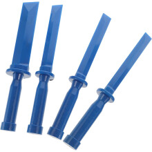 Ensemble d'outils de grattage en plastique pour le nettoyage automobile (4 pièces) : grattoir anti-rayures pour autocollants, joints et mastics.