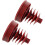 Power Steering Pump Reservoir Caps 2Pcs Resistant Auto Covers Compatible 1