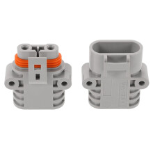 Conector de desconexión rápida impermeable de 50 A, par de enchufes de clavija de alta resistencia