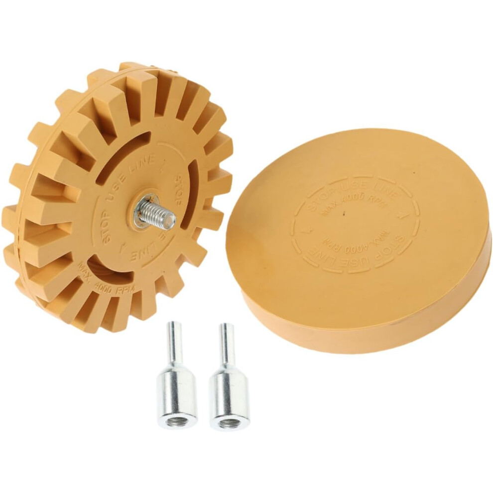 2Pcs 100Mm Rubber Eraser Wheel Decal Remover Adhesive Remover Wheel 8882873522504
