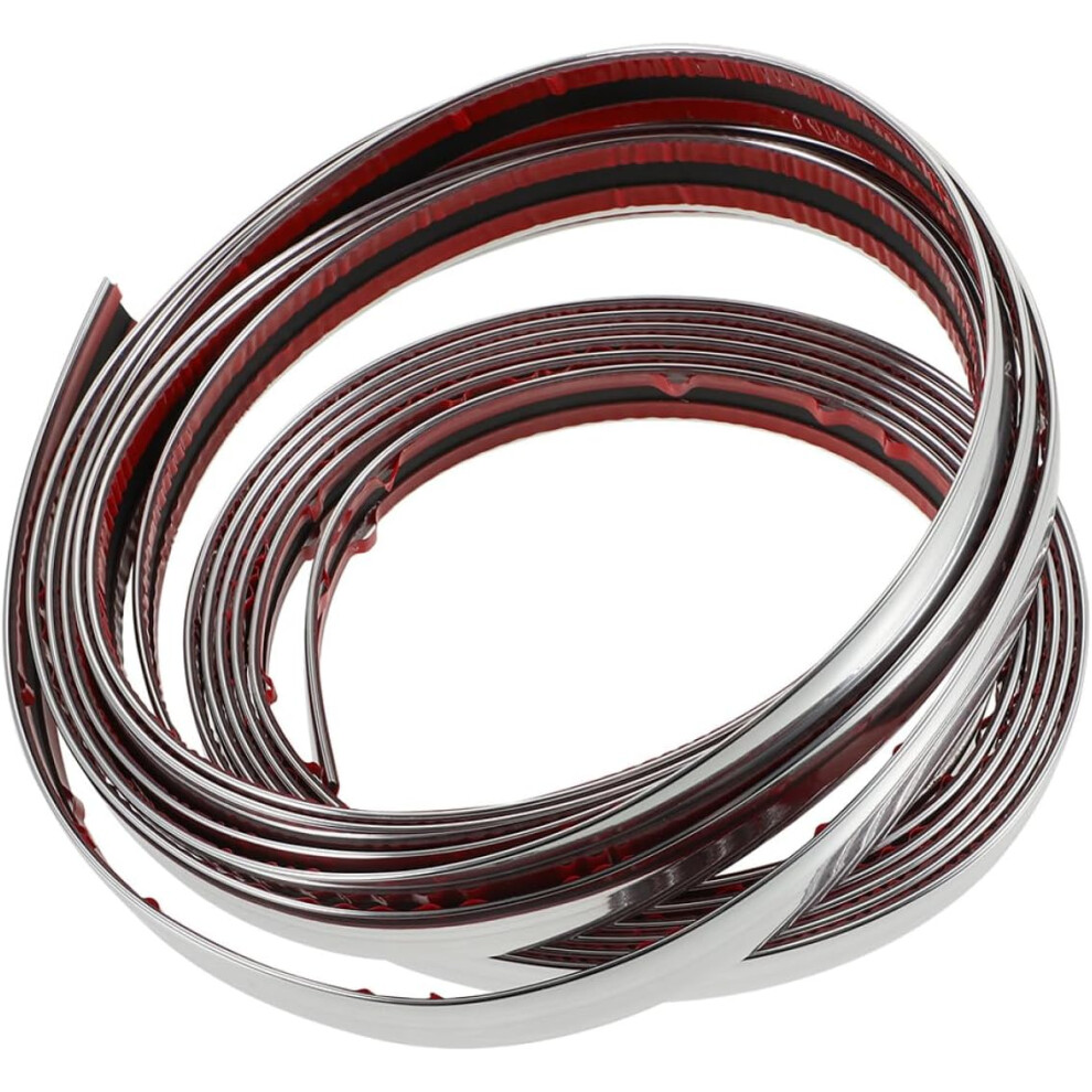 Universal Car Side Molding And Door Edge Guard Strip Automotive Trim Molding Bumper Scratch Guard Silver 5455468542480
