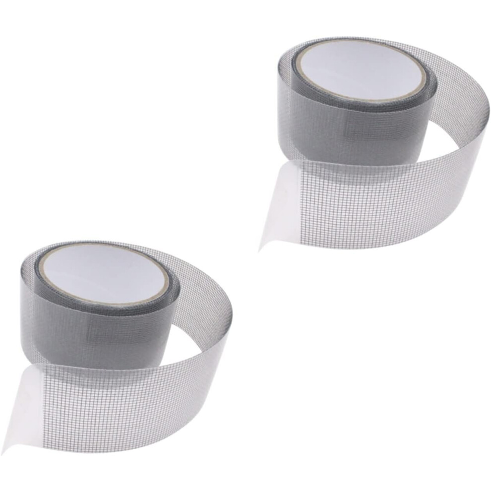2 Rolls Window Screen Tape Mesh Repair For Net Door Fix Patch Screen Window Repair Tape Inlet Adhesive 5455468475788