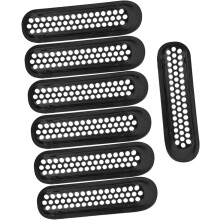 7-teiliges Set Frontgrill-Einsätze für JK, mattschwarz, Kühlergrill-Schutzgitter, Stoßstangenschutz für SUV-Frontstoßstange