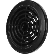 Ventilatiekap voor camperairco, rond, met lamellen, verstelbaar ventilatiepaneel voor uitlaatgassen van caravans, boten en auto's.
