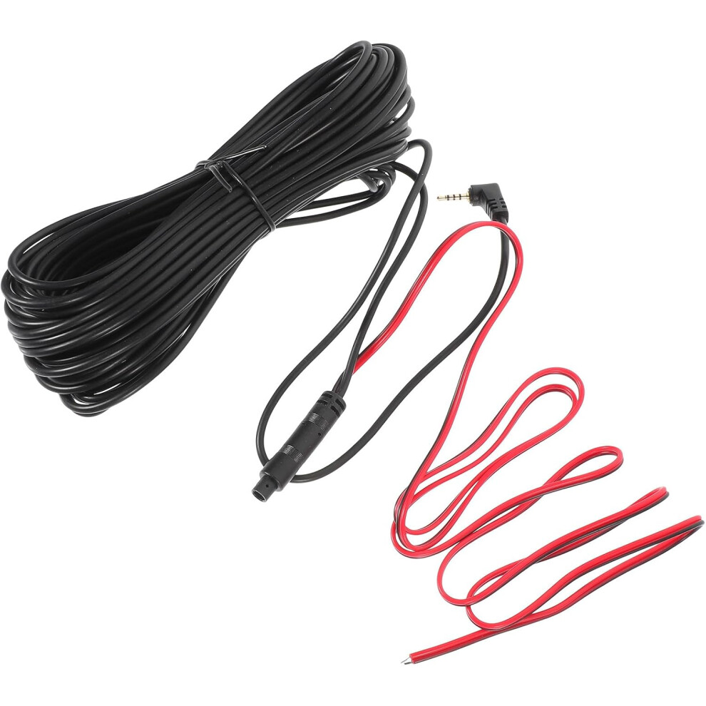 15M 4-Pin Rear View Camera Extension Cord 2.5Mm Male To Female Backup Camera Wire Black 5455468473623