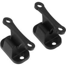 2 Stück schwarze Nylon-T-förmige Türbefestigungssets für Wohnmobile, Camper und Wohnwagen, Türhalter, stabiler Türstopper