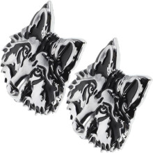 Stück Autoaufkleber mit Tiermotiven, Metallaufkleber, Wolfs-Emblem
