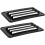 2 Pcs Black Marine Air Vent Louver Covers 79X141Mm Rectangular Exhaust Vent Grilles 1