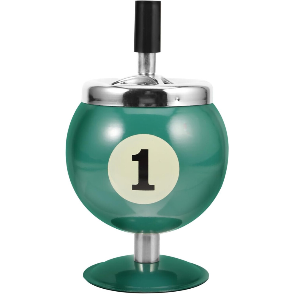 Billiard Ball Shaped Ashtray Metal Home Ashtray Ash Holder For Smoker Adornment For Living Smoking Tray Scenario 5455468466366