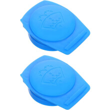Car Windshield Washer Fluid Caps 2Pcs ABS Carbon Replacement for Vehicle Reservoir Bottle Cover Easy Refill