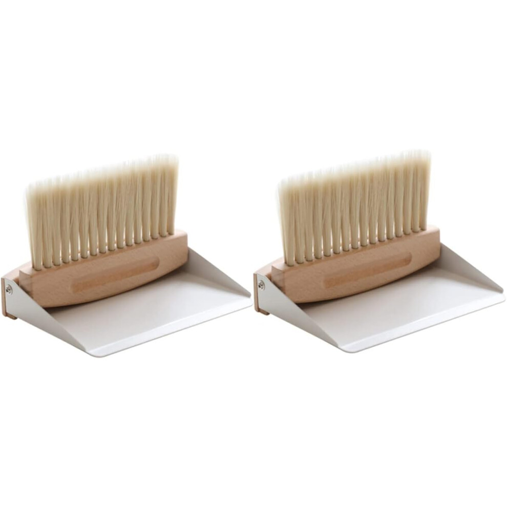 2Sets Mini Broom Dustpan Cleaning For Keyboard Air Vent Desktop Small Cleaning Tool Brush Cleaner 5455468455094