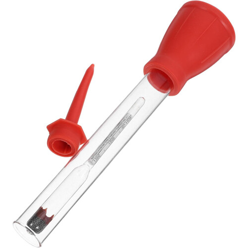 Car Battery Hydrometer Silicone Glass Density Meter 1.100-1.300 Ratio Simple Operation Convenient Sampling