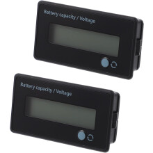 2 Stück LCD-Batteriekapazitätsmonitor 6-63V Fahrzeugbatterietester