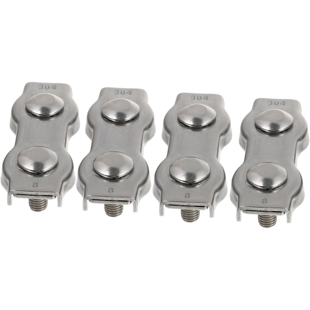 4Pcs Wire Rope Clips Fastening Clips For Wire Rope Steel Cable Rigging Hardwares Clamps 5455468538025