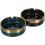 2pcs Ceramic Windproof Ashtray Desktop Ornament Set, round Shape Elegant Modern Luxury Style 1