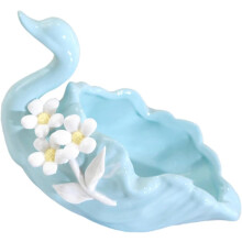 Cinzeiro cerâmico cisne cinzeiro reutilizável delicado cisne para escritório em casa