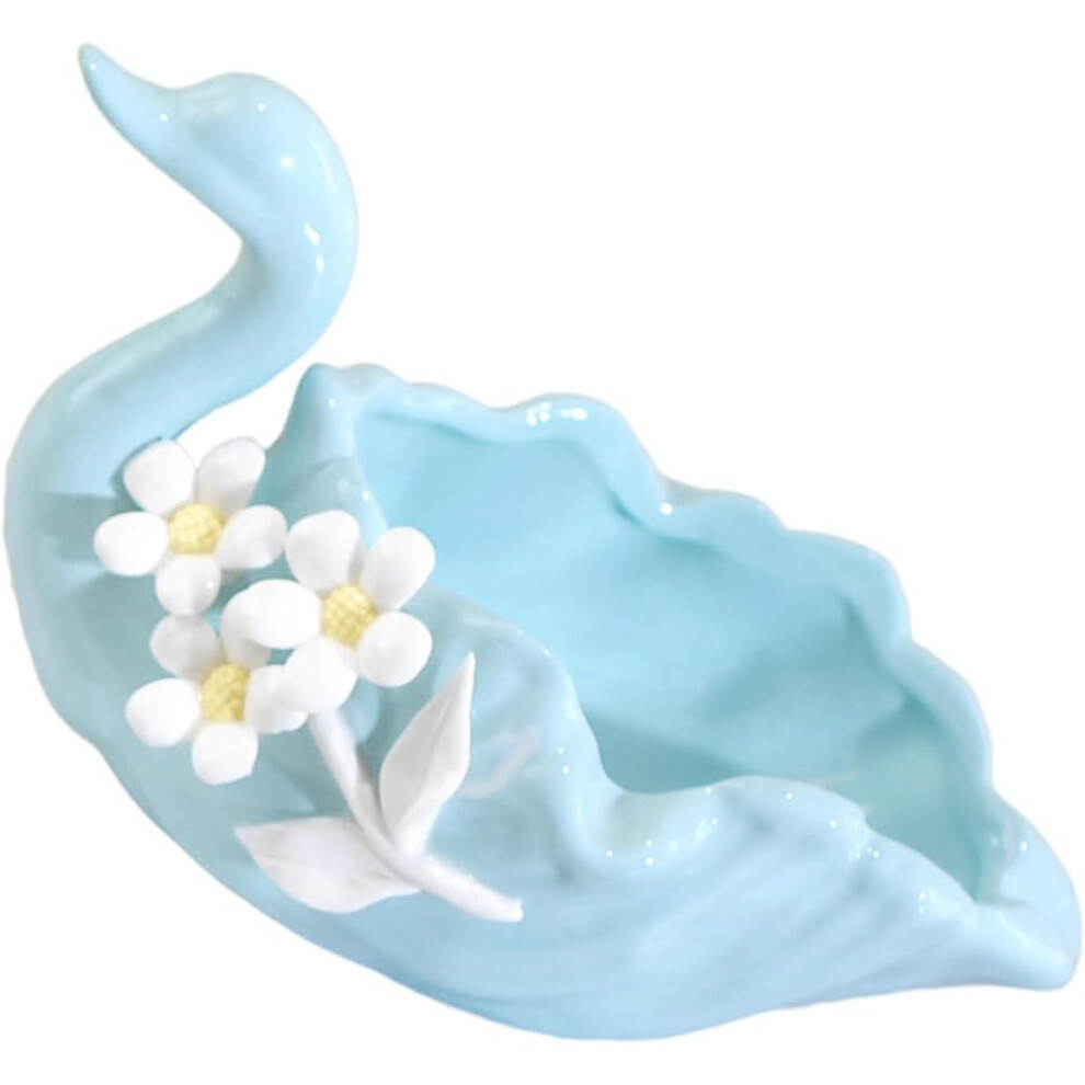 Swan Ceramic Ashtray Reusable Ash Tray Delicate Swan Ashtray For Home Office 5455468546402