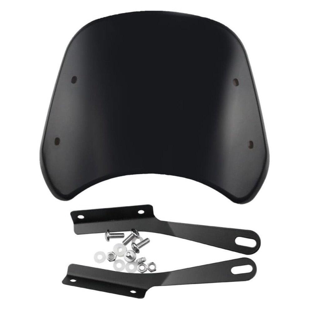 Motorcycle Headlights Windshield Wind Deflector Retro Front Headlight Windscreen Universal Fit For Dirt Bikes And Motorbikes Black 5455468462542