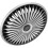Carro Hubcap 14 polegadas prata PP material decorativo cubre o cubo da roda 1