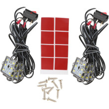 LKW-Beleuchtungsset, wasserdichtes LED-Lichtset, 8 W, 12 V, 6000 K, 5730-Glühbirne, IP67, Aluminiumlegierung, Gummi, Kupfer, Nachtbetrieb
