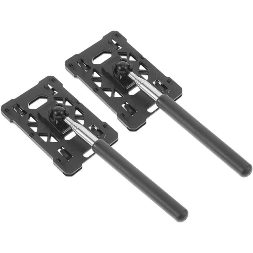 2 Pcs Telescoping Card Holder Rod For Vehicle Parking Toll Payment 5455468483448