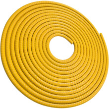Tira da guarda da borda da porta do carro 10m protetor do selo de borracha amarela Trim anti-colisão