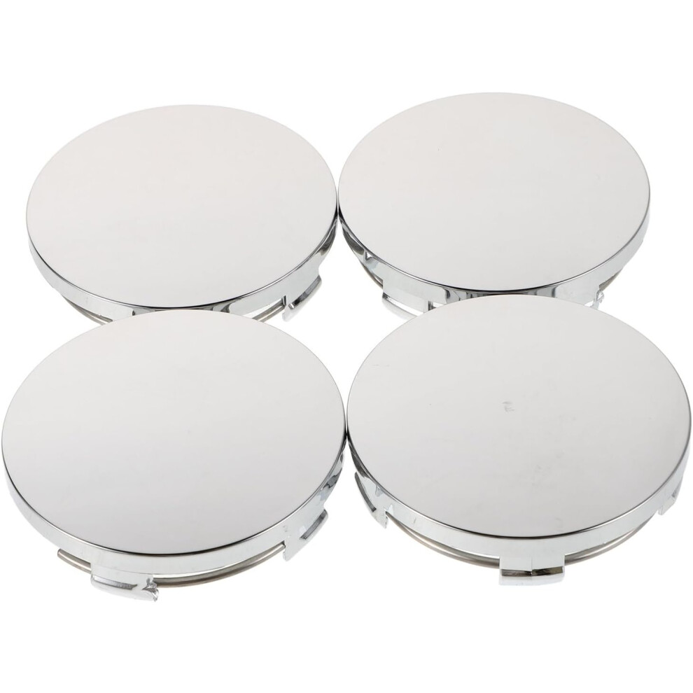 4Pcs 60Mm Wheel Center Caps Set Hub Covers For Car Rims Replacement Auto Vehicle Accessories Silver 5455468481987