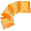 4 Pcs Reflective Road Markers Raised Pavement Studs Double-Sided Yellow Plastic Reflectors 1