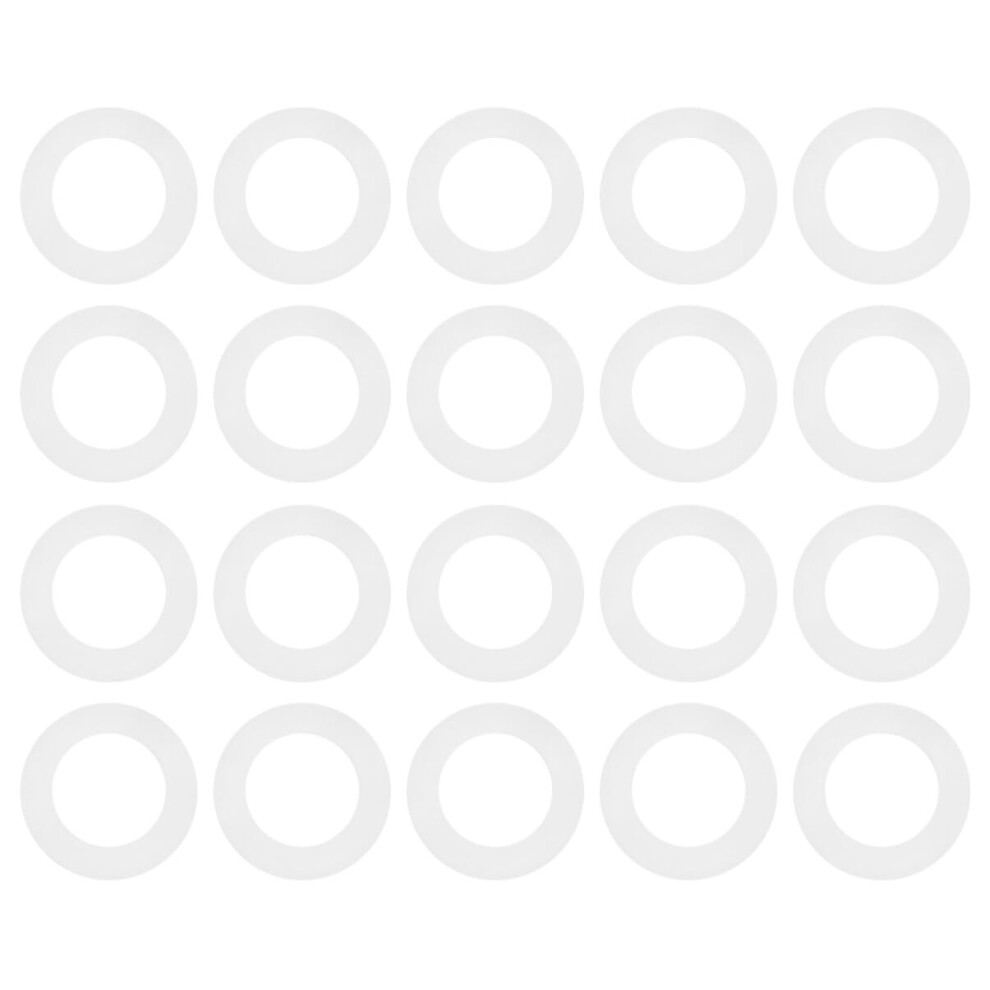 50Pcs Silicone Seal Washer Rings Flat Gaskets For Automotive Repair Heatproof Sealing Washers White 5455468544217