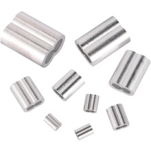 320 st. aluminiumchuck för ståltrådskabelklämmor för ståltrådsklämmor för krympslingor
