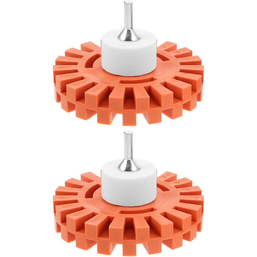 2Pcs Rubber Eraser Wheel Decal Remover With Drill Adapters 5455468463846