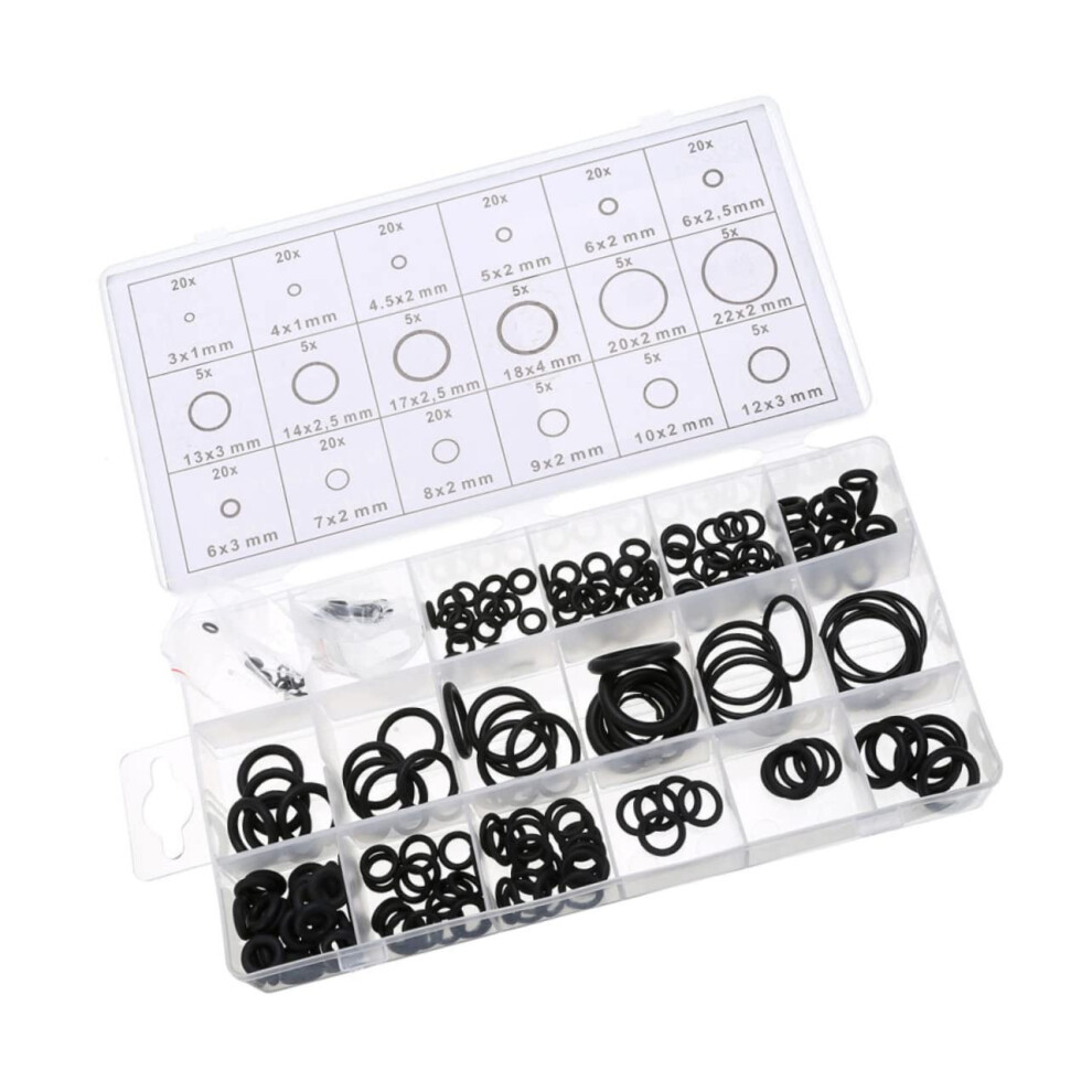 225Pcs Rubber Gasket Washer Seal Assortment Set For Plumbing Repair Accessories Includes Rubber Sealing Gasket Washer Black 5455468544187