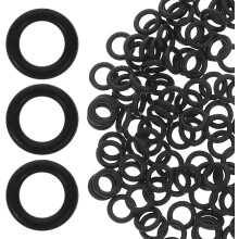 Oljebeständig svart NBR-gummi O-ring 5 mm x 1 mm tätningsbricka för trädgårdsslang, VVS och reparation av hushållsrör