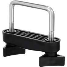 Fixation pour barres de toit de voiture avec porte-bagages de 6 cm de diamètre intérieur, construction en métal et plastique