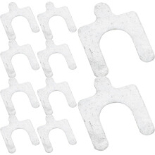 Cales de carrossage en U de 0,5 mm, kit de 50 cales avec plaque de support en acier