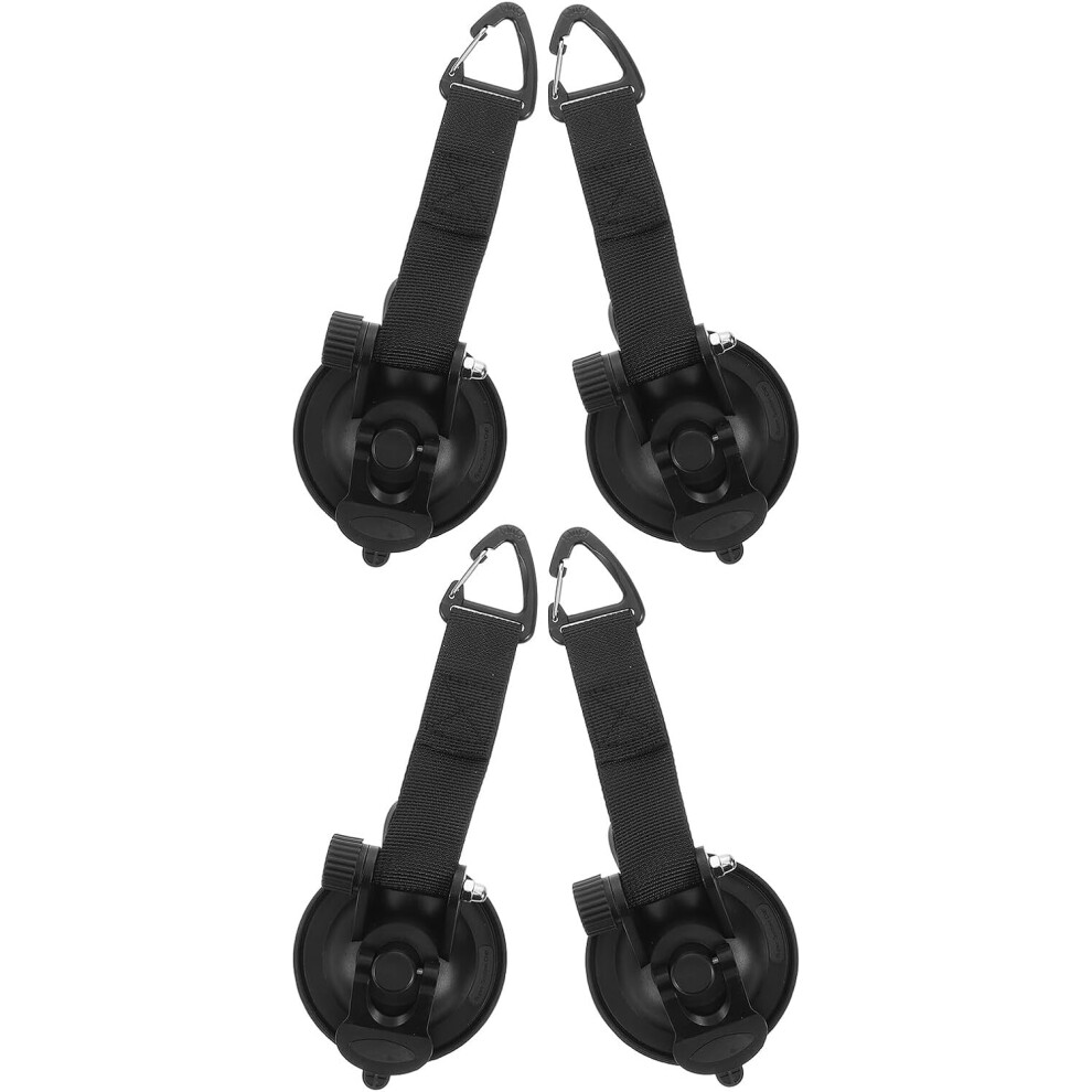 Heavy-Duty Suction Cup Hooks 4Pcs Heavy-Duty Suction Cup Anchors Vacuum Rotation Tie Down Hooks 5455468553158