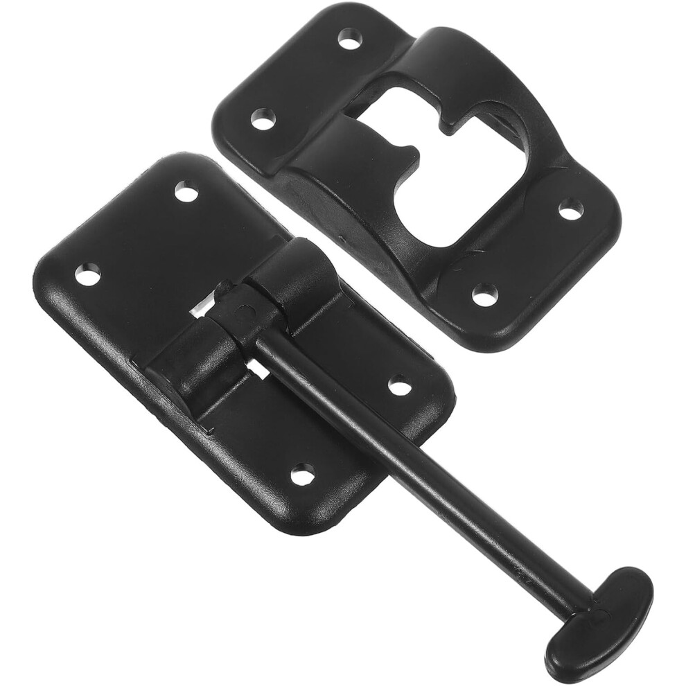 Plastic Exterior Door Latch Rv Screen Door Catch For Campers Trailer Screws For Cargo Hatch And Camper Travel Trailer Black 5455468554322