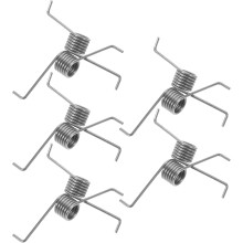 Vervangingsset van 10 stuks torsieveren voor voetpedaal prullenbak 0,9x7x20mm metaal
